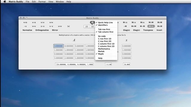 Matrix Buddy     Basic Linear Algebra Helper Application for the Mac смотреть онлайн