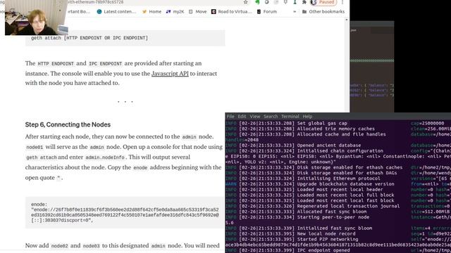 Starting a 3 node Ethereum Chain смотреть онлайн