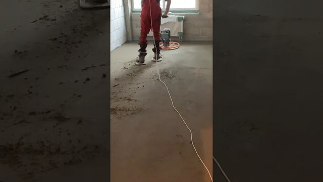 Шлифовка полусухой стяжки пола! смотреть онлайн
