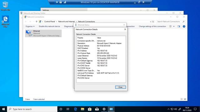 Configuring a windows client to request an IP address from a DHCP Server. смотреть онлайн