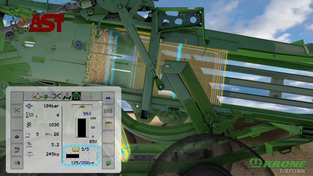 ПРЕСС-ПОДБОРЩИК ТЮКОВЫЙ KRONE BIG PACK 890 смотреть онлайн