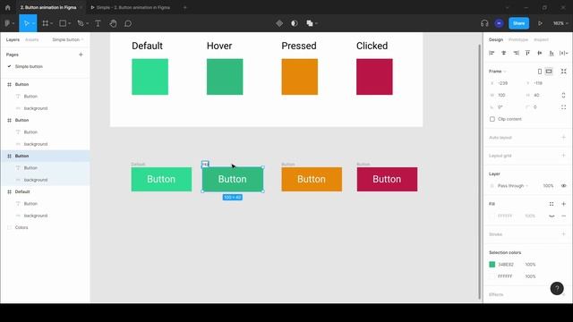 Button Animation In Figma (Easy) | How to make button animation in figma смотреть онлайн