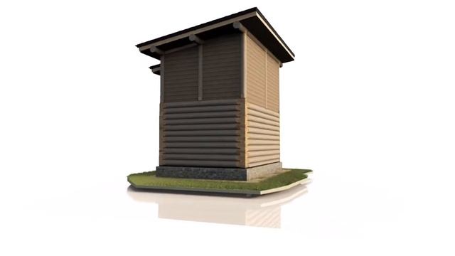 Баня 4 х 6 м, сруб соединение в лапу с каркасным этажом смотреть онлайн