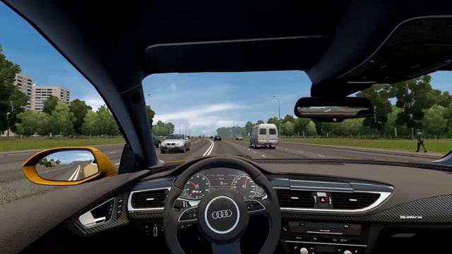 City Car Driving - Audi RS7 Sportback 2013 | Custom SOUND | Gameplay 1.5.9 | G27 смотреть онлайн