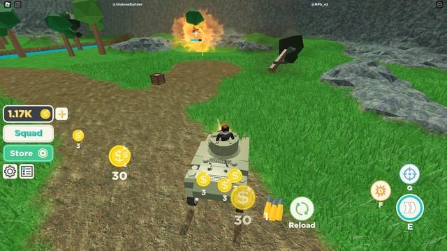 First Rebirth/Leveling Up! [Tank Simulator - Roblox] смотреть онлайн