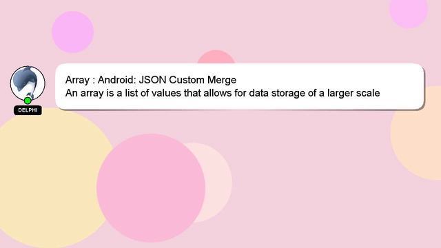 Array : Android: JSON Custom Merge смотреть онлайн