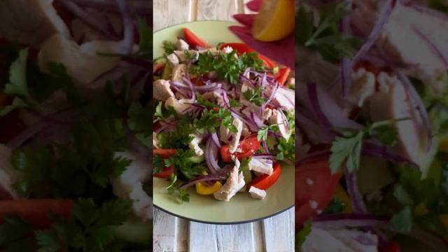 Осенний салат с капустой романеско. Легкий и вкусный. смотреть онлайн