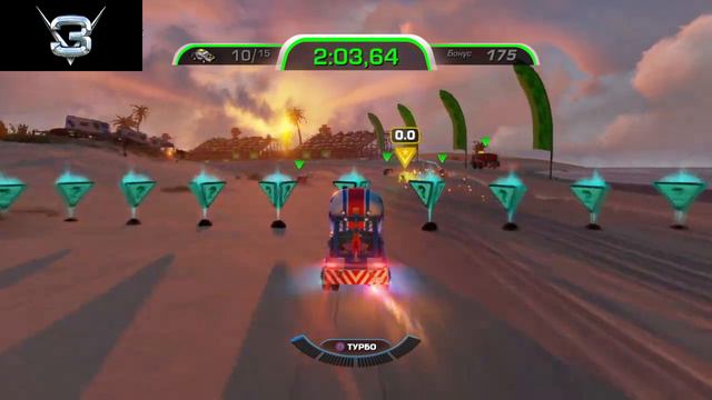 ГОНКА НА ВЫЛЕТ НА ПЛЯЖЕ В Тачки 3 | КРУТЫШ Ps4 смотреть онлайн