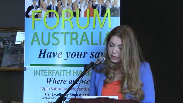 09 Her Excellency Rima Alaadeen, Ambassador of Jordan - Interfaith Harmony - Forum Australia смотреть онлайн
