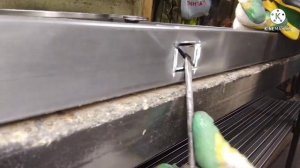 необычное  изделие из профильной трубы. холодная ковка.