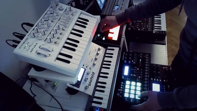 Elektron Dark Trinity Techno jam (OCTATRACK, Analog Four, Analog Rytm) смотреть онлайн