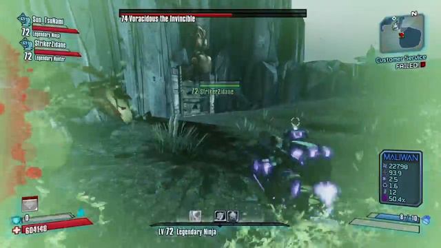 Borderlands 2 Ninja Trio vs Voracidous L72 23secs смотреть онлайн