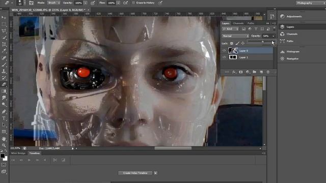 ДЕЛАЕМ ИЗ СЕБЯ ТЕРМИНАТОРА| SUPER PHOTOSHOP смотреть онлайн
