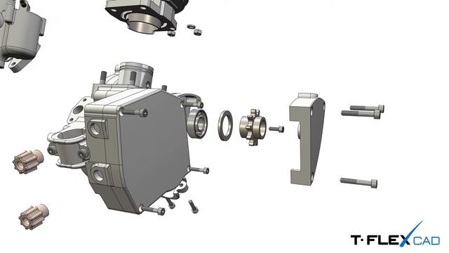 T-Flex CAD - Motor Disassembly смотреть онлайн