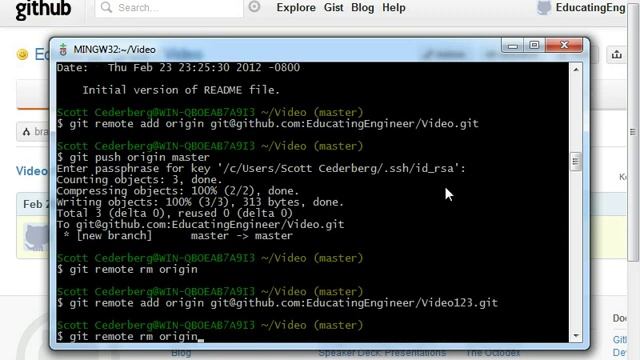 4. Pushing to GitHub and editing files смотреть онлайн