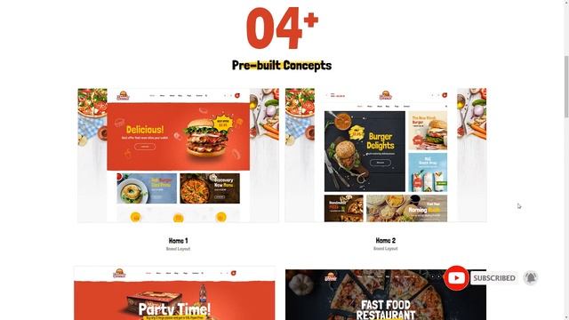 Foodo - Fast Food Restaurant WordPress Theme смотреть онлайн
