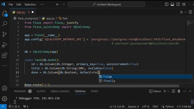 Flask PostgreSQL Setup and API Creation with SQLAlchemy in HINDI смотреть онлайн