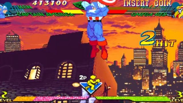 Marvel Super Heroes VS Street Fighter - Captain America/Ken - Expert Difficulty Playthrough смотреть онлайн