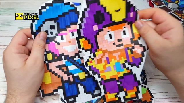 BRAWL STARS - МОИ РИСУНКИ ПО КЛЕТОЧКАМ из БРАВЛ СТАРС смотреть онлайн