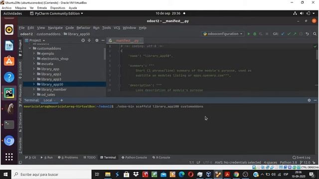 1.- Tips Odoo-Python. ¿Cómo crear estructura proyecto-módulo con scaffold? смотреть онлайн