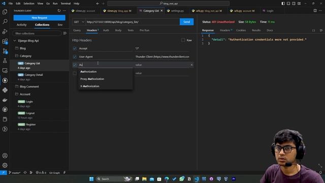 Build a RESTful API with Django: User Authentication and Login/Logout Functionality смотреть онлайн