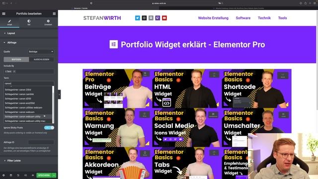 Elementor Portfolio Pro Widget | Basic Anleitung Deutsch смотреть онлайн