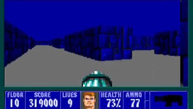Wolfenstein 3D - Pacman Easter Egg смотреть онлайн