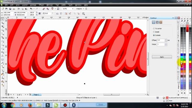 CorelDRAW Tutorial - Cool Calligrapgy 3D Text Effect and Highlight смотреть онлайн