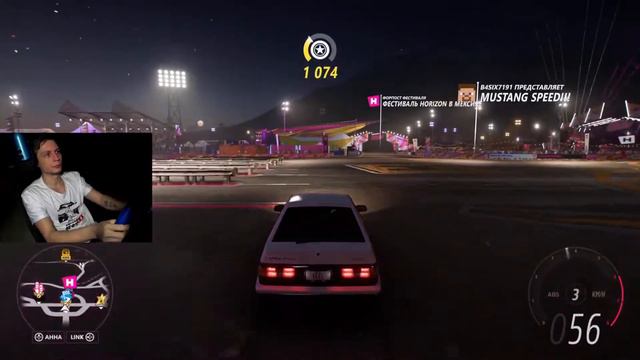 Учусь дрифтить на руле. Forza Horizon 5 смотреть онлайн