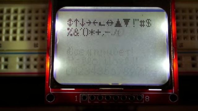 Подключение LCD дисплея PCD8544 (от Nokia 5110) к AVR микроконтроллеру ATmega8A смотреть онлайн