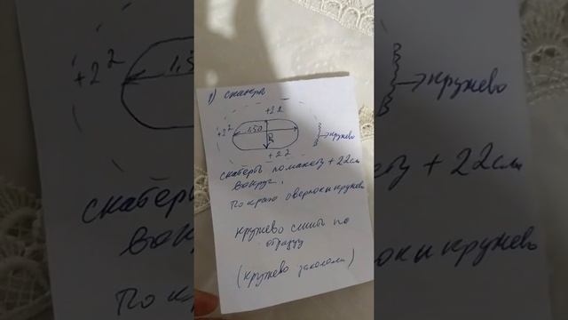 отшила красивую скатерть на овальный стол. Изысканная скатерть,придаст вашему столу праздничный вид смотреть онлайн
