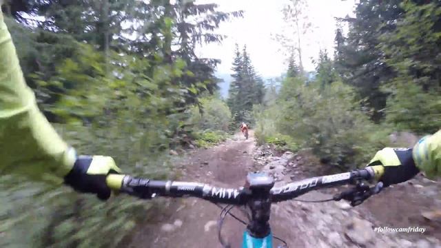 Mountain Biking the lower Whistler Bike Park смотреть онлайн