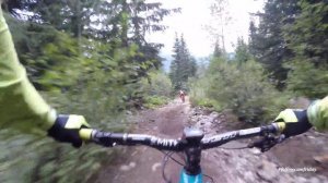 Mountain Biking the lower Whistler Bike Park