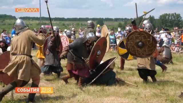 У реки Неполка в Золотухинском районе прошел военно-исторический фестиваль смотреть онлайн