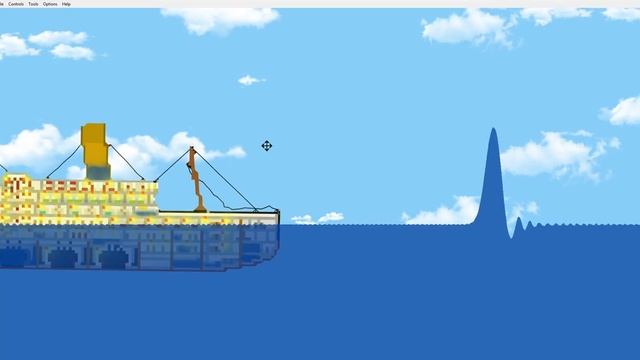 Messing with Waves and the HMHS Danic | Floating Sandbox 1.11 смотреть онлайн
