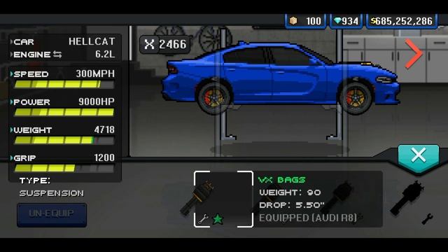 Pixel car racer - DODGE HELLCAT BULID & 100 crate opening!!! смотреть онлайн