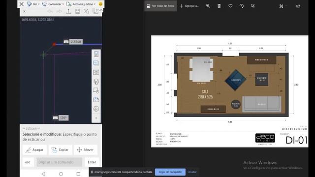 DIBUJO EN AUTOCAD MOVIL смотреть онлайн