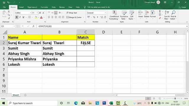 How to Use Exact formula in Microsoft Excel@COMPUTEREXCELSOLUTION смотреть онлайн