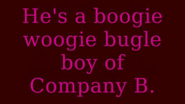 Boogie Woogie Bugle Boy - The Andrews Sisters W/Lyrics