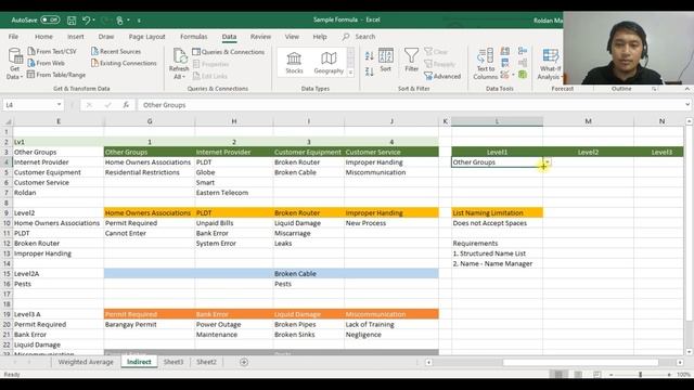 #20 Excel Basics Indirect Data Validation Intermediate смотреть онлайн