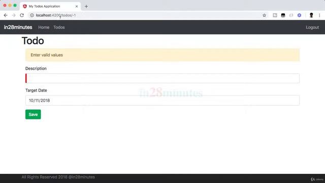 071 Step 70 Enhancing Validation Messages on Todo Page смотреть онлайн