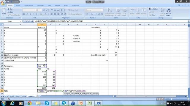 Advanced Excel 12 - CountIF смотреть онлайн