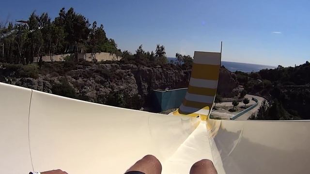Boomerang Water Slide at WaterPark Faliraki смотреть онлайн