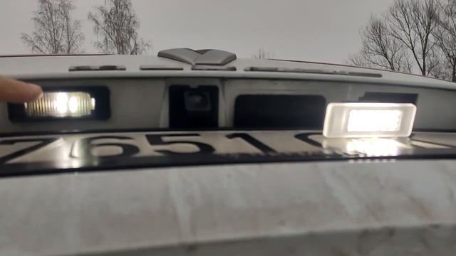 Замена плафона подсветки номерного знака на led Renault Megan 4 смотреть онлайн