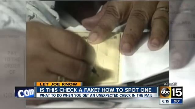 Got a check in the mail? How to make sure it's the real deal смотреть онлайн