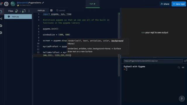 Pygame Video Tutorial 1 - Intro to Pygame and Hello World смотреть онлайн