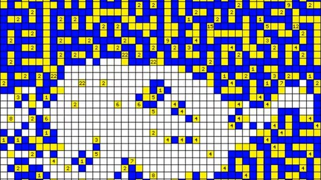 Nurikabe solver in action смотреть онлайн