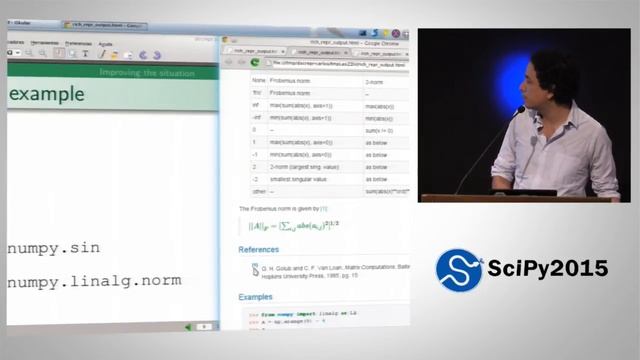 Towards a Better Documentation System for Scientific Python | SciPy 2015 | Carlos Cordoba смотреть онлайн