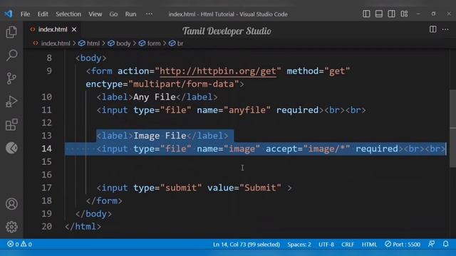 Html input tag type="file" | File Upload | Part - 35 смотреть онлайн
