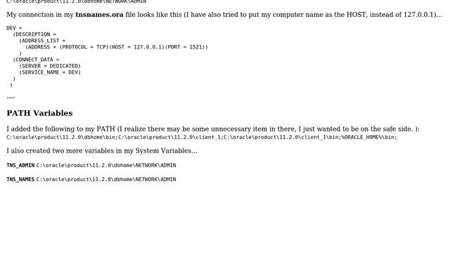 Databases: Oracle error 12154 while importing DMP file смотреть онлайн